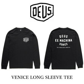 DeusExMachina デウスエクスマキナ プリント 長袖 Tシャツ ロンT ロゴT プリント バックプリント VENICE LONG SLEEVE TEE ブラック 黒 Deus Ex Machina メンズ[衣類]