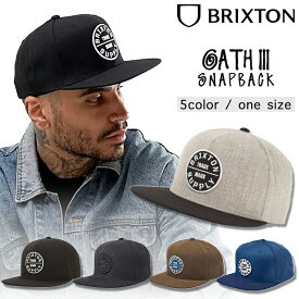 BRIXTON キャップ ブリクストン 帽子 Brixton Oath III Snapback CAP スナップバック OATH III メンズ レディース ユニセックス スケーター ストリート サーファー [帽子]