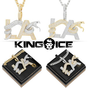 KING ICE �L���O�A�C�X �l�b�N���X BLACK MAMBA LA NECKLACE �`�F�[��14k�S�[���h �z���C�g�S�[���h �� �l�C[�A�N�Z�T���[]