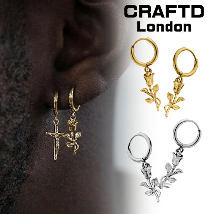 楽天市場】CRAFTD London ネックレス メンズ ピアス 2個セット ROSE  