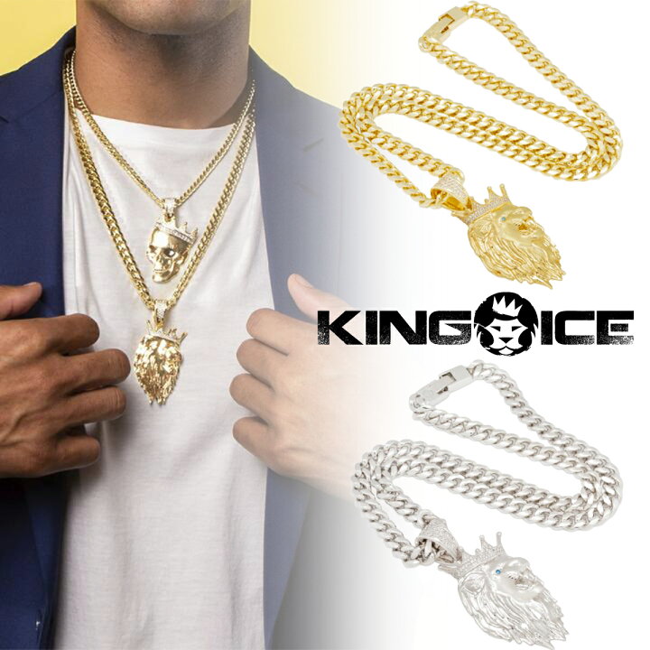 楽天市場】KING ICE キングアイス ネックレス 3D BOSS ROARING LION  