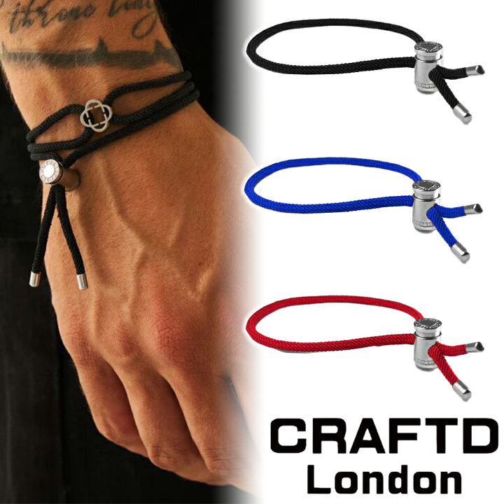 楽天市場】CRAFTD London クラフトロンドン CORD TOGGLE BRACELET 