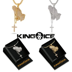 KING ICE LOACX lbNX ROSARY PRAYING HANDS NECKLACE `F[14kS[h zCgS[h  lC[ANZT[]