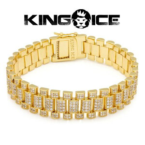 KING ICE LOACX uXbg 15MM ICED ROLEX LINK BRACELET 14KS[hbL zCgS[hbL Y uh lC[ANZT[]