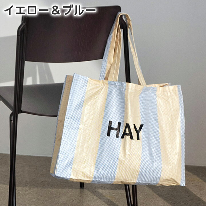 楽天市場】HAY エコバッグ ヘイ CANDY STRIPE SHOPPER M トートバッグ 