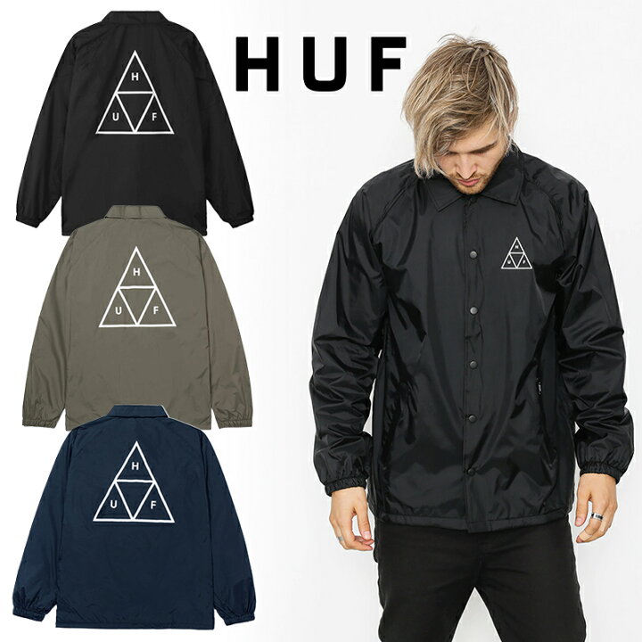 楽天市場】ハフ コーチジャケット HUF アウター ESSENTIALS TT COACHES  
