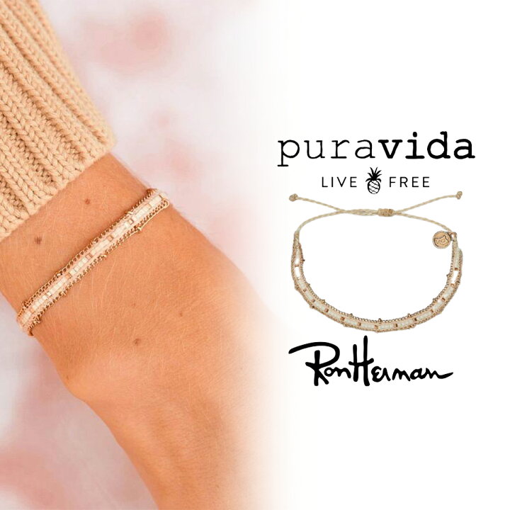 楽天市場 Puravida プラヴィダ ブレスレット Seed Bead And Chain Bracelet メンズ レディース ユニセックス アンカー ロンハーマン アクセサリー S S Shop