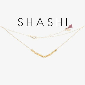 SHASHI �V���V �l�b�N���X 18K Alex Ball Necklace �S�[���h �A�N�T�Z���[ �a���� �v���[���g �M�t�g ���蕨 ���j�� �p�[�e�B�[ ������ �񎟉� �l�C �z���C�g�f�[ [�A�N�Z�T���[]