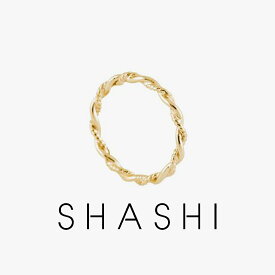 SHASHI シャシ 指輪 リング Twisted Ring ゴールド アクサセリー 誕生日 プレゼント ギフト 贈り物 お祝い パーティー 結婚式 二次会 人気 ホワイトデー [アクセサリー]