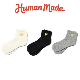 HUMAN MADE 靴下 ヒューマンメイド SHORT PILE SOCKS ソックス ショートソックス ロゴ アクセサリー ハート ロゴ メンズ レディース ユニセックス 正規品[衣類]