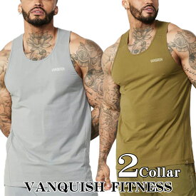 ヴァンキッシュ フィットネス タンクトップ VANQUISH ESSENTIAL REGULAR FIT TANK TOP メンズ 筋トレ ジム ウエア スポーツ 正規品[衣類]ユ00582