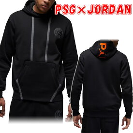 パリサンジェルマン ジョーダン コラボ パーカー PSG JORDAN ブラック バックプリント プルオーバー スウェット ロゴ ユニセックス ナイキ Jordan 正規品 DZ2923 [衣類] ユ00572