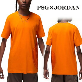 ジョーダン パリサンジェルマン コラボ Tシャツ USサイズ JORDAN PSG メンズ 半袖 トップス ロゴ T シャツ オレンジ ナイキ Jordan ジョーダン 正規品[衣類]