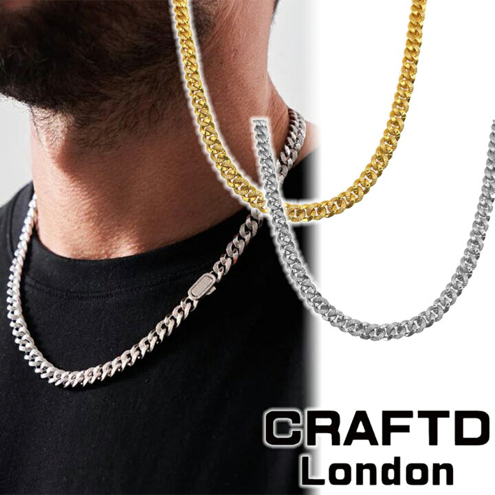 楽天市場】CRAFTD London ネックレス HALF ICED CUBAN ハーフ アイス 