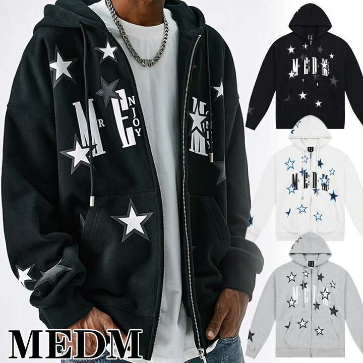 楽天市場】MEDM パーカー ミスターエンジョイダマネー フルジップ 