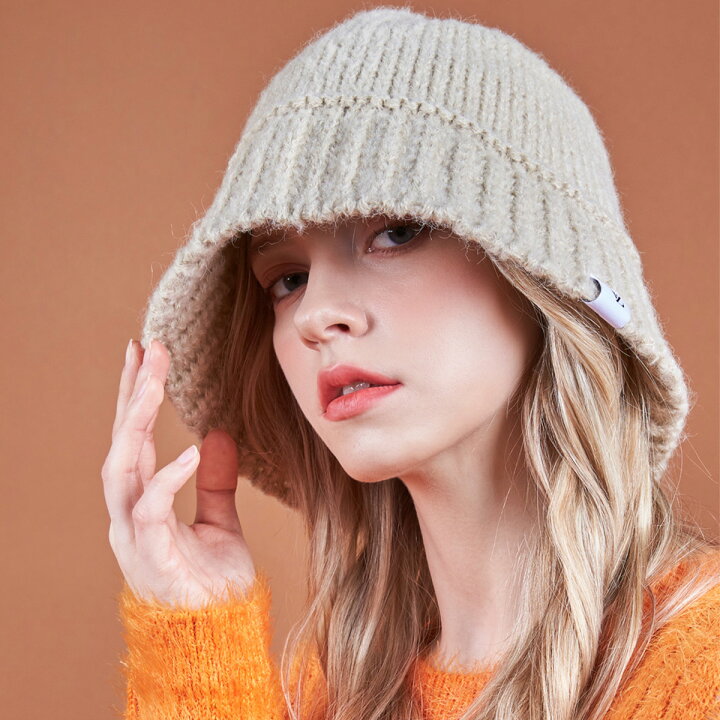 楽天市場】バザール バケットハット VARZAR Monogram Label Wool Knit 