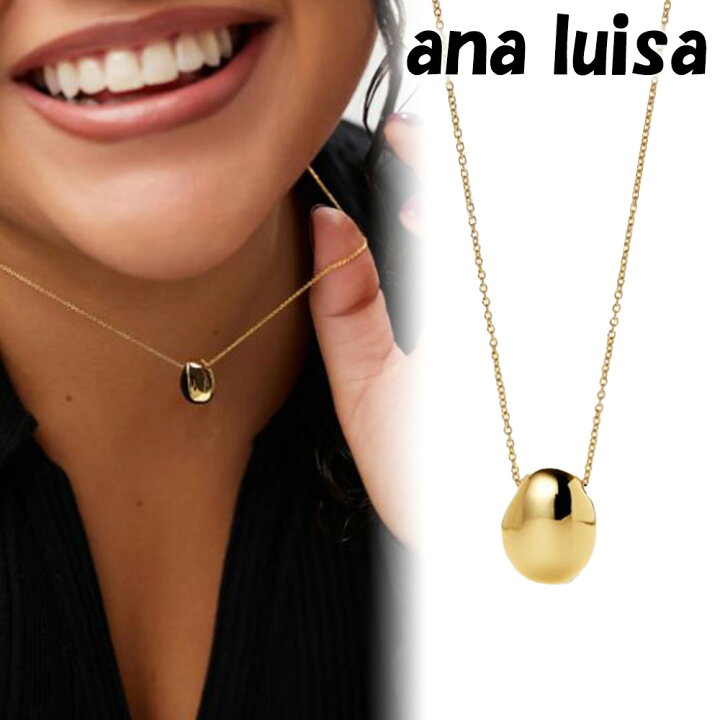 楽天市場】ana luisa アナルイサ ネックレス 14K PEBBLE MINI ゴールド 