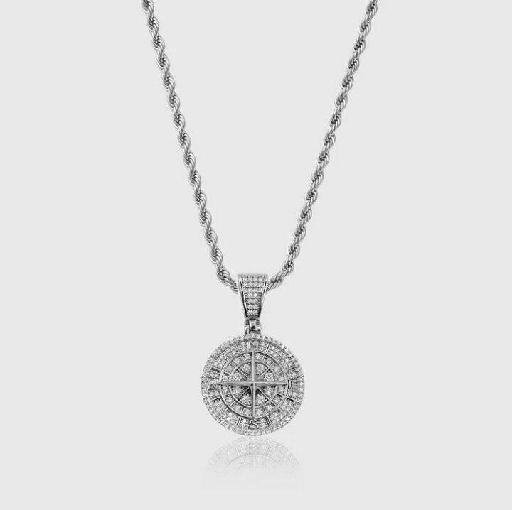 楽天市場】CRAFTD London ネックレス ICED COMPASS PENDANT コンパス 