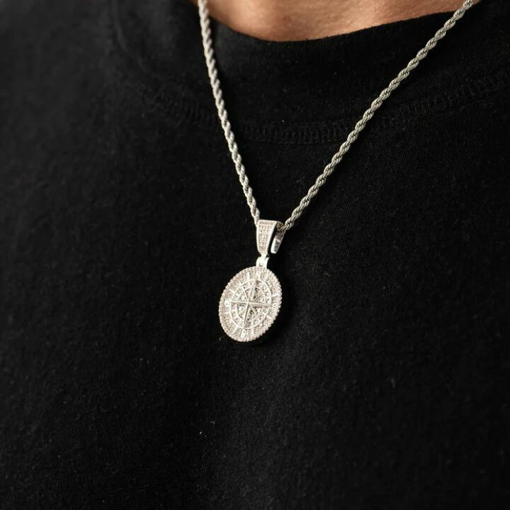 楽天市場】CRAFTD London ネックレス ICED COMPASS PENDANT コンパス 