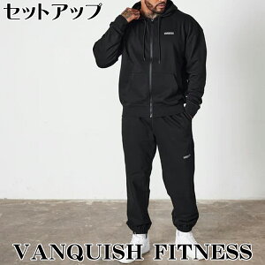 VANQUISH FITNESS @LbV ZbgAbv VANQUISH ESSENTIAL OVERSIZED ubN vI[o[p[J[ XEFbg WK[ pc ㉺Zbg ZbgAbv Y ؃g[ߗ] 00572
