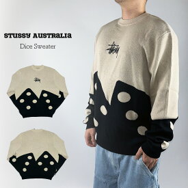 Stussy Australia ニット セーター ステューシー オーストラリア Dice Sweater スウェット メンズ ユニセックス ST0M0462 [衣類]ユ00572