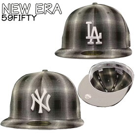 ニューエラ LA ドジャース キャップ 平つば NEW ERA ’Full Plaid’ 59FIFTY Fitted 帽子 NY ヤンキース メンズ ユニセックス 正規品 [帽子]ユ00572