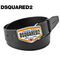 ディースクエアード DSQUARED2 ベルト Logo Plaque Belt BEM0566-12900001-2124 レザー エナメルロゴバッ…