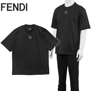 �t�F���f�B FENDI T�V���c FY0936-AW0R-F1UL6 �u���b�N �R�[�f�����CFF���`�[�t ���M�����[�t�B�b�g �����Y �C�^���A���y�V��z
