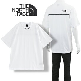 ノースフェイス ネックロゴ ZUMU リラックス Tシャツ ホワイト 半袖 NF0A8GUY-FN4【新作】