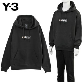 ワイスリー Y-3 パーカー BRUSHED ブラッシュド テリー グラフィック フーディー KR2208 ブラック メンズ【新作】