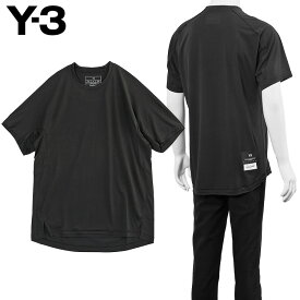 ワイスリー Y-3 ランニング ショートスリーブ Tシャツ メンズ KF6197 ブラック 吸湿速乾 メッシュ 通気性 半袖【新作】