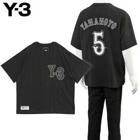 ワイスリー Y-3 エリート 5 グラフィック ショートスリーブ Tシャツ メンズ KQ9307 ブラック 刺繍ロゴ 半袖【新作】