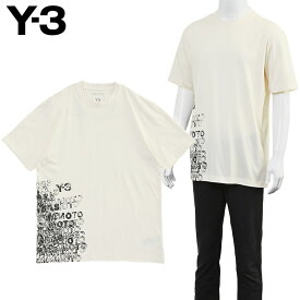 ワイスリー Y-3 グラフィック ショートスリーブ Tシャツ メンズ KR2224 チョークホワイト シングルジャージー ルーズフィット 半袖【新作】