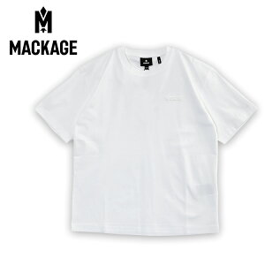 �}�b�J�[�W�� MACKAGE ���f�B�[�X T�V���c TEE-W-WHITE ���F�V���R�����S �����b�N�X�t�B�b�g �h���b�v�V�����_�[ �N���[�l�b�N�y�V��z