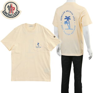 �����N���[�� MONCLER Palm Logo Pocket T�V���c 8C000-54-89B8U-060 �C�G���[ �p�[�����S �|�P�b�g�t�� �����Y�y�V��z
