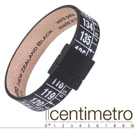 センチメトロ ilcentimetro レザーブレスレット ブラック 正規輸入品 ギフト 【均一価格】