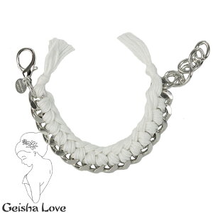 QCV u Geisha Love Vo[ `F[uXbg jZbNX zCg Basic Silver n002-Bianco