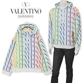 ヴァレンティノ VALENTINO パーカー VLTN タイムズ マルチカラー オールオーバープリント VV3MF15P795-L81【SALE10】