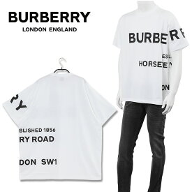 バーバリー BURBERRY Tシャツ ホースフェリープリント 8040691-A1464 WHITE【SALE】