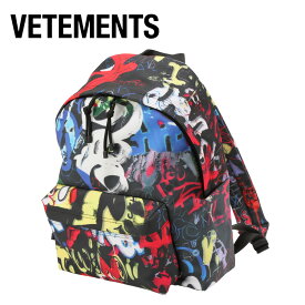 ヴェトモン VETEMENTS グラフィティプリント バックパック UE52BA860B-1302-BLACK GRAFFITI【SALE10】