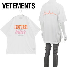 ヴェトモン Tシャツ VETEMENTS HOTTER THAN YOUR EX better 半袖 Tシャツ UE52TR210W-1611-WHITE【SALE】