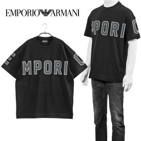 エンポリオアルマーニ EMPORIO ARMANI アルマーニ Tシャツ ヘビージャージー製 オーバーサイズ ボールドEmporioプリント 3L1TFQ-1JWZZ-0999【SALE】