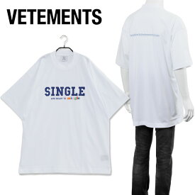 ヴェトモン VETEMENTS シングル ロンリ―ハート Tシャツ UE52TR190W-1611-WHITE【SALE】
