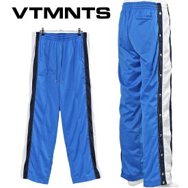 ブイティーエムエヌティーエス VTMNTS ワイド ジャージ パンツ VL12PA220X-5504-BLUE【SALE10】