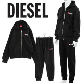 DIESEL セットアップ パーカー スウェットパンツ レギュラーフィット A03769-0GEAD S-GINN-HOOD-ZIP-DIV/A03770-0GEAD P-TARY-DIV-9XX【新作】