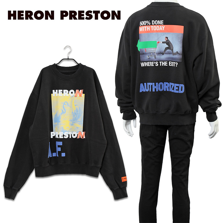 ヘロンプレストン HERON PRESTON スウェット シャツ クルーネック CREWNECK OS HMBA016S22JER003-1015