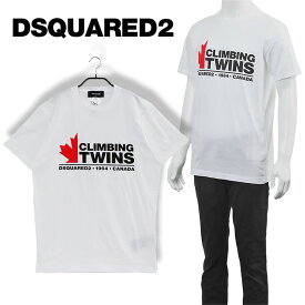 ディースクエアード DSQUARED2 クライム ツインズ クール Tシャツ レギュラーフィット S71GD1183-S23009-100【新作】【SALE】