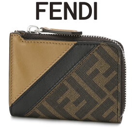 フェンディ FENDI メンズ ミニ財布 カードケース ブラウンファブリック 7M0330-AJF8-F1EGA【ギフト雑貨】【SALE10】