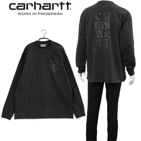 カーハート ダブリューアイピー Carhartt WIP ロンT 長袖 Tシャツ RATIOS T-SHIRTS ブラック I031001-1A2GD【新作】【SALE10】