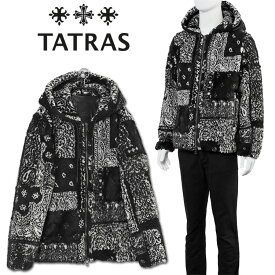 【送料無料】タトラス TATRAS 裏地付き フード ボアブルゾン WEDAN ウェダン MTAT22A4859-L WEDAN-01 BLACK【新作】